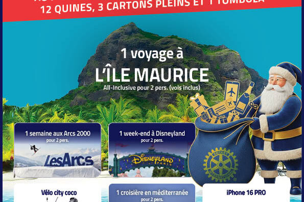 Affiche loto Rotary Club Nîmes 12 Décembre 2025