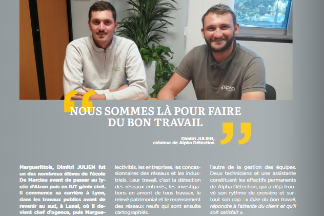 Alpha Détection Article Bulletin Municipal Echos Marguerittes