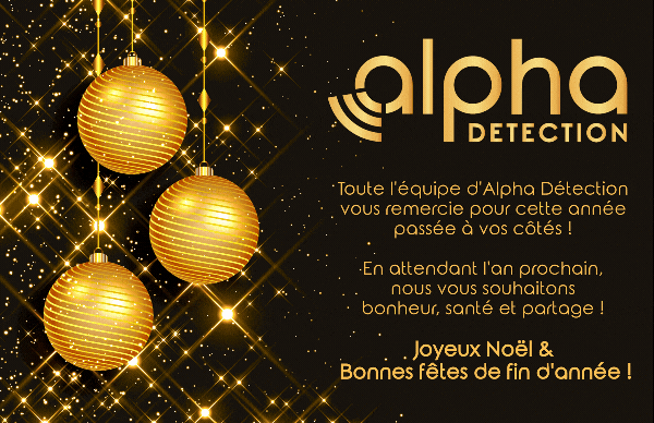 Vœux de fin d'année Alpha détection 2024 animé